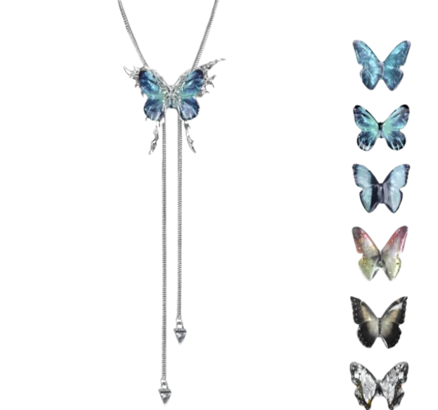 Ezr3lya BUTTERFLY NECKLACE