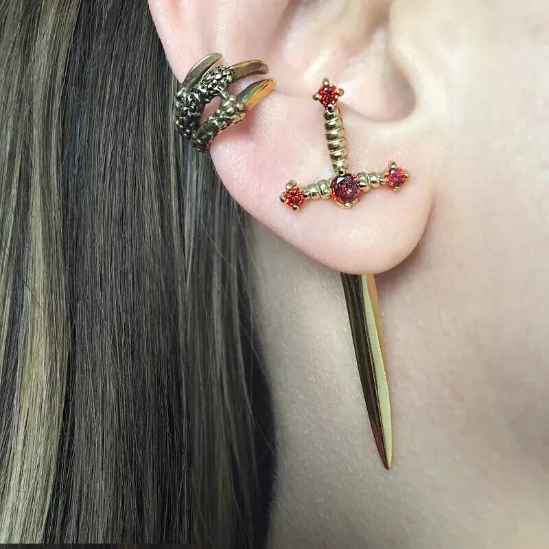 Ezr3lya™ sword earring