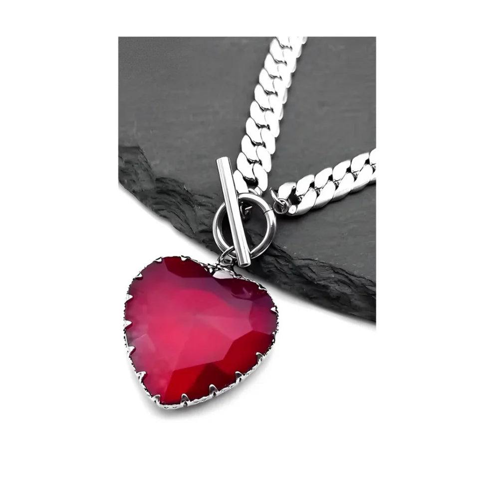 Corazón de cristal | collar para parejas